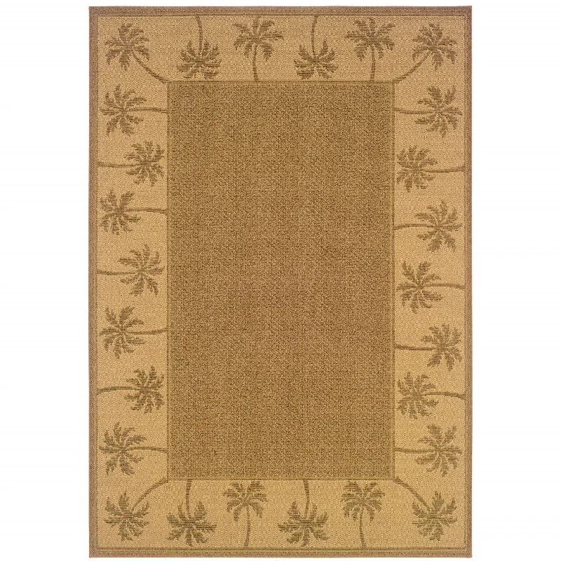 textured carpet for home -2' X 4' Stain Resistant Area Rug Outdoor / Indoor - Tan