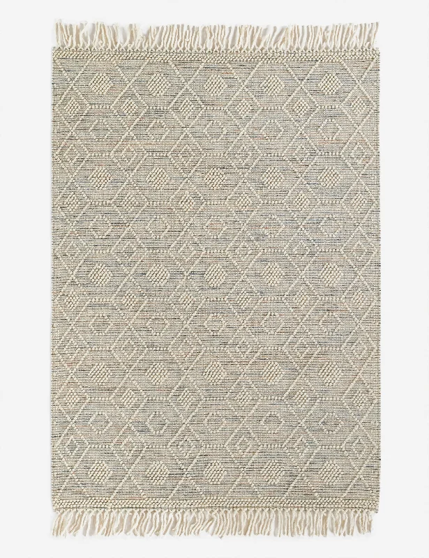 modern carpet with metallic elements -Aeson Handwoven Wool Rug