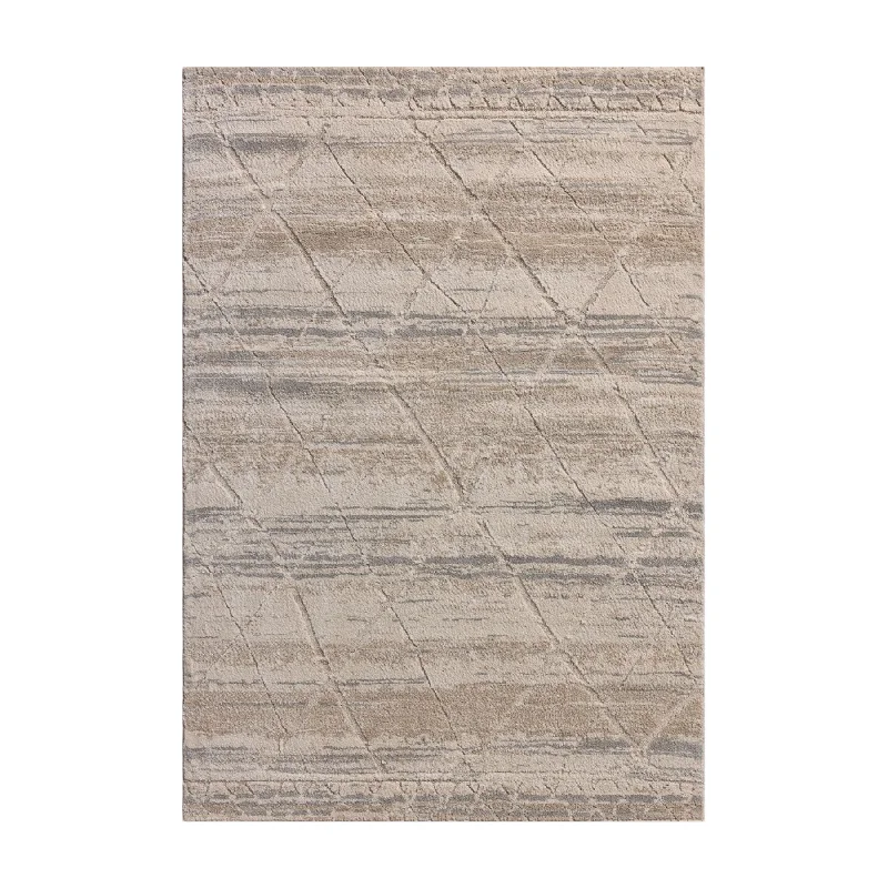 geometric carpet for bold interiors -Amber Lewis x Loloi Monty Ivory / Natural