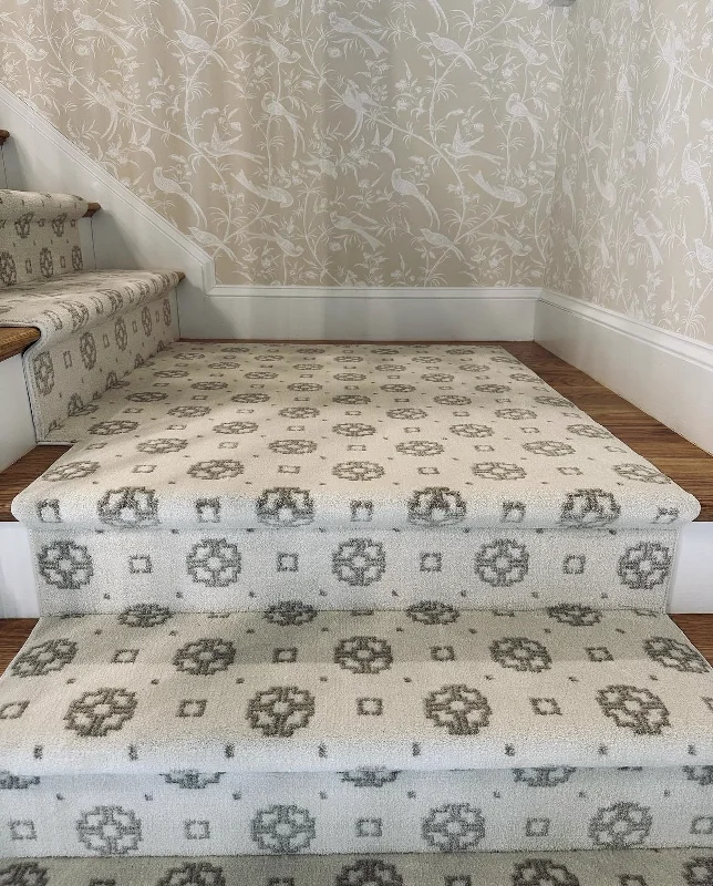 budget friendly carpet choices -Asian Ornament Stair Runner / Broadloom