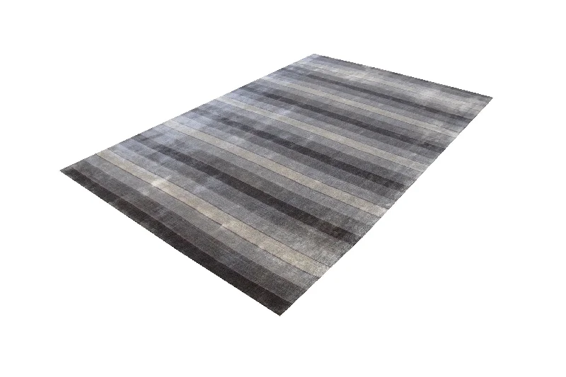 washable carpet with long-lasting dye stability -Aura Cool Tones Tibetan Rug