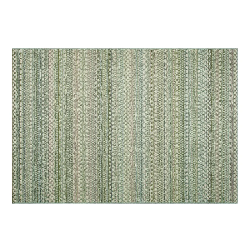 luxury carpet with delicate hand-knotted details -Brighton Rug - 098-0570 5027-66 Green Multi