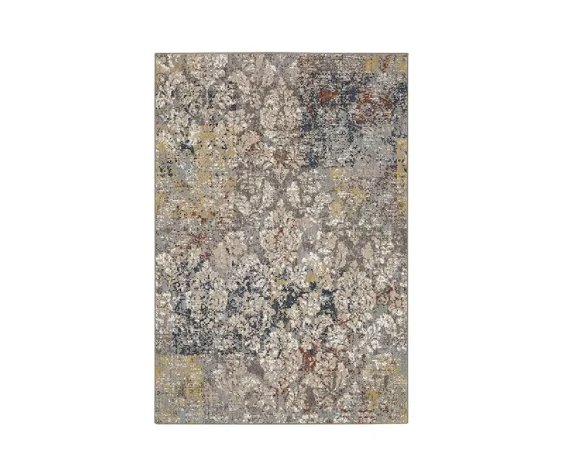 machine-made vs handwoven carpet -Karastan Cosmopolitan La Brea Rug - Grey