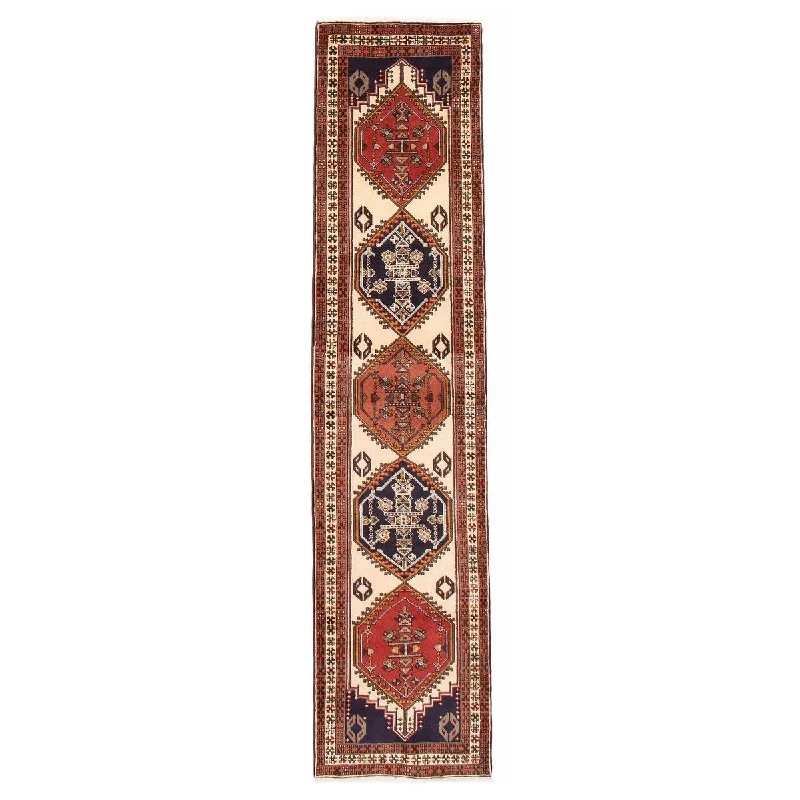 affordable carpet for home -ECARPETGALLERY Hand-knotted Konya Anatolian Cream Wool Rug - 2'4 x 9'5