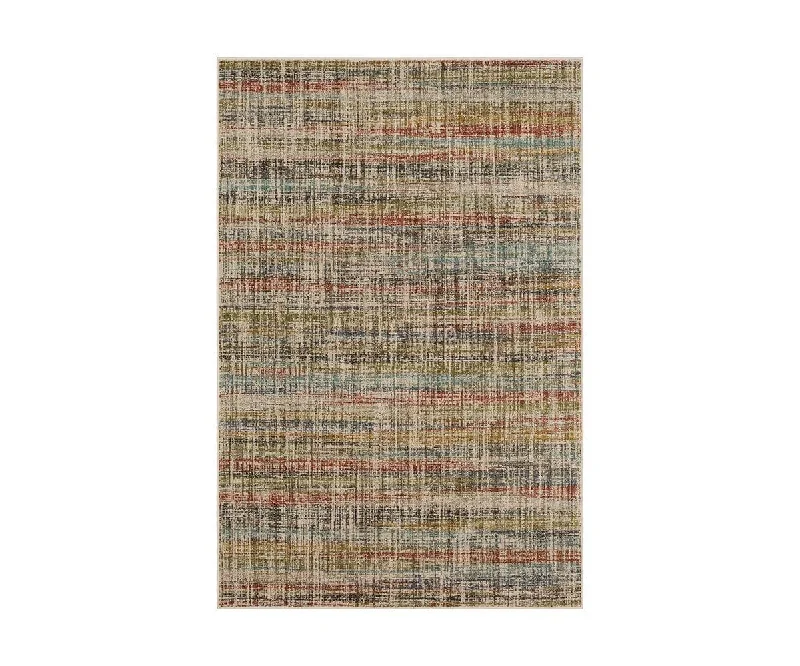 reversible carpet with vintage-meets-modern fusion -Karastan Elements Fowler Rug - Multi