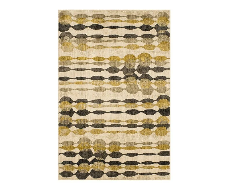 machine-made carpet with vintage aesthetics -Karastan Expressions Acoustic Rug - Onyx