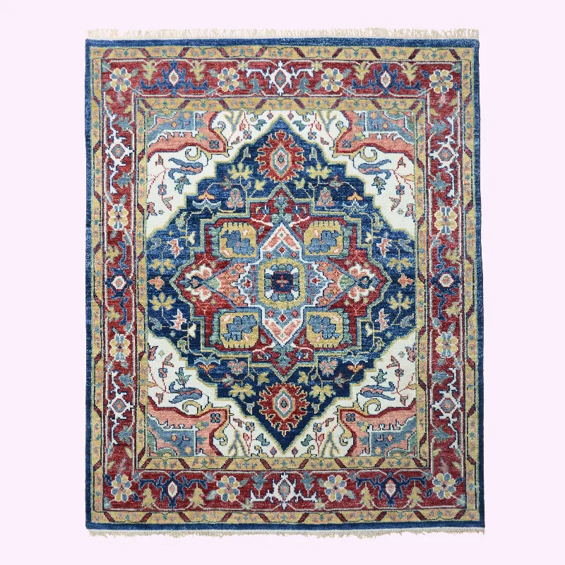 carpet that resists dust mites -Farookht Turkish Subdued Rug Handcrafted Wool Rug Classic Rug Neutral High-Quality Contemporary Oushak Rug Superior Wool Turkish Rug | 8ft x 10ft | F-HKOU-012