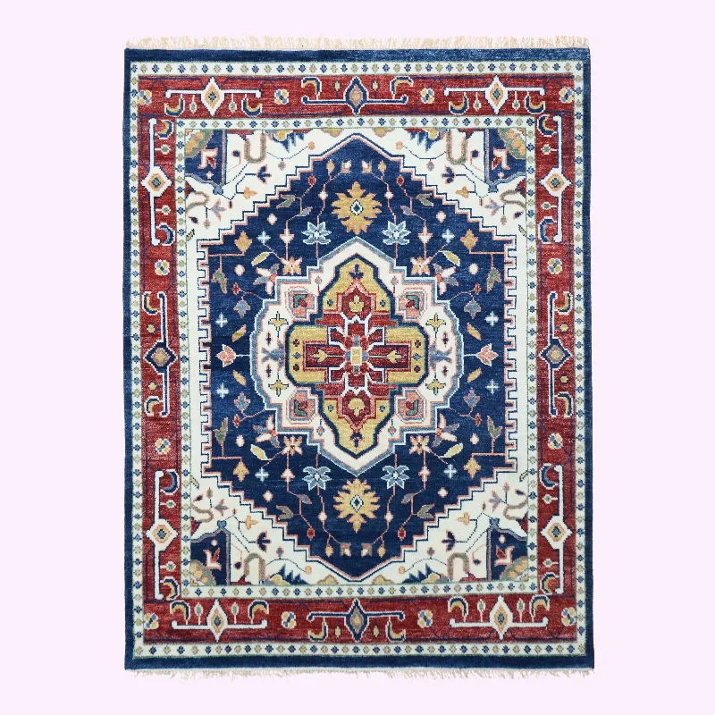 vintage carpet with distressed patterns -Farookht Turkish Subdued Rug Handcrafted Wool Rug Classic Rug Neutral High-Quality Contemporary Oushak Rug Superior Wool Turkish Rug | 8ft x 10ft | F-HKOU-014