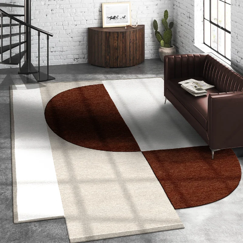 lightweight carpet for quick changes -Hand Tufted Carpet Rug for Living Spaces | F-HT-042