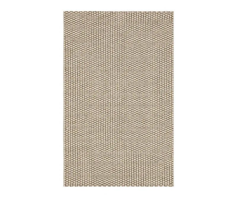 best carpet for minimalistic bohemian decor -Karastan Lanai Outdoor Rug - Natural