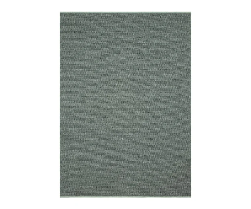 thick carpet with high-density wool loops -Karastan Paloma Rug - Seaglass