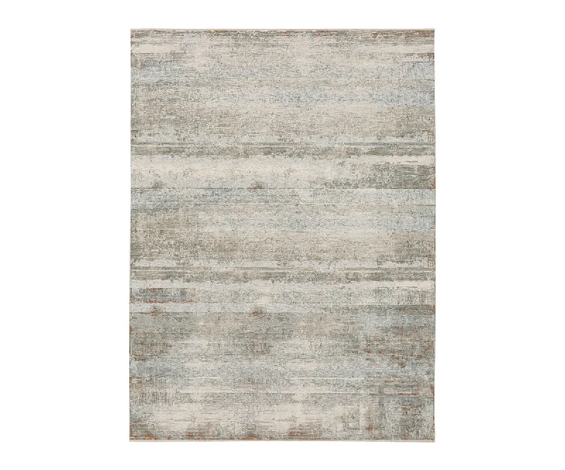 best carpet for formal living room -Karastan Solitude Silk Road Rug - Cream & Gray