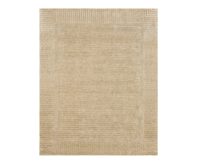 high-pile carpet for a luxurious feel -Karastan Terra Firma Rug - Cream