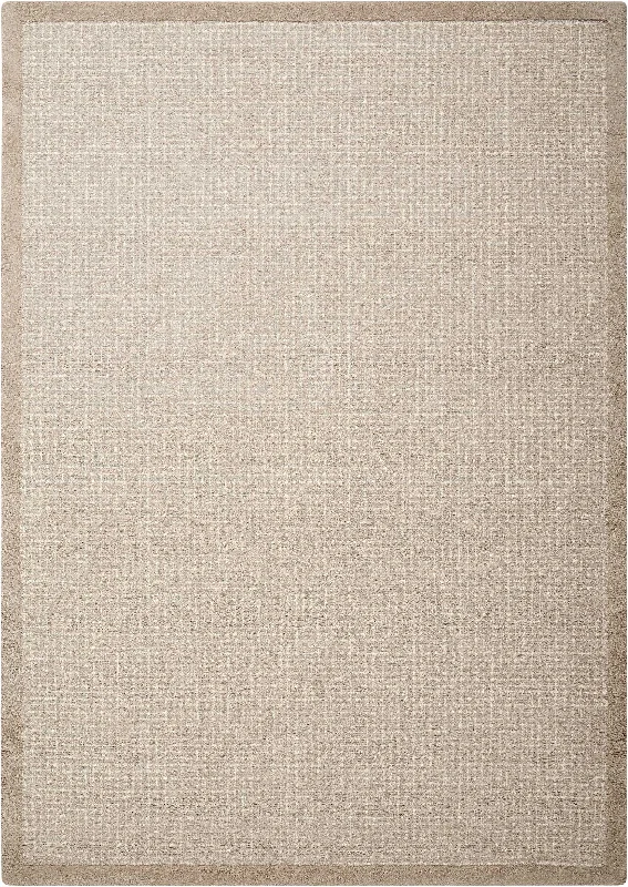 machine-made carpet with vintage aesthetics -kathy ireland Home River Brook KI809 Taupe/Ivory Area Rug