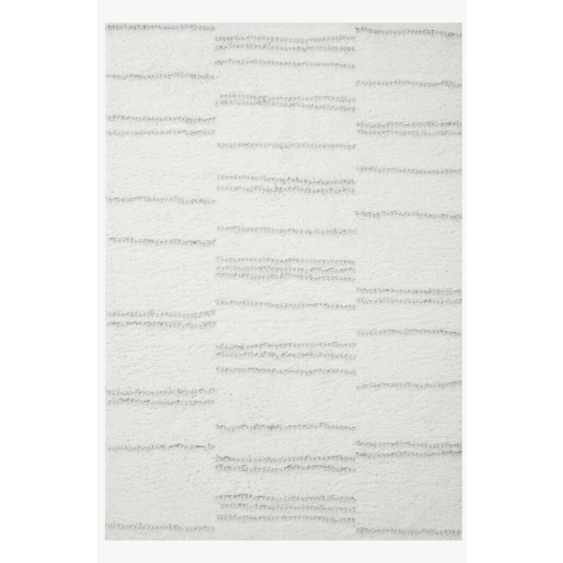 Persian carpet for classic interiors -Loloi Bliss Shag White / Grey Rug