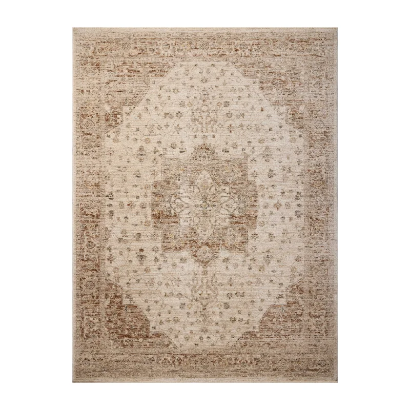 lightweight carpet for quick changes -Magnolia Home by Joanna Gaines x Loloi Junie Natural / Clay