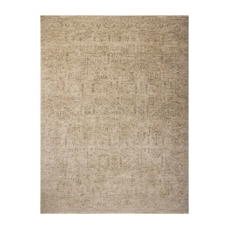 carpet with natural wool fibers -Magnolia Home by Joanna Gaines x Loloi Junie Oatmeal / Smoke