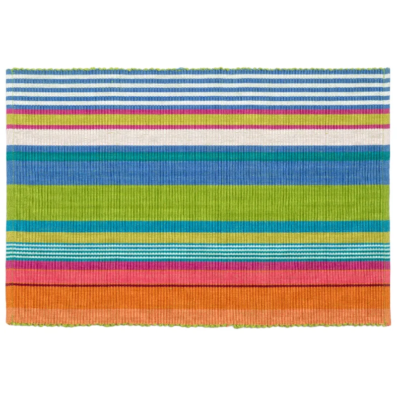 shaggy carpet for bedroom -Mellie Stripe Placemat Set of 4