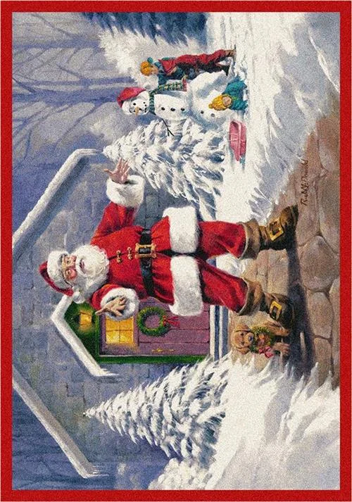 easy install carpet tiles -Welcome Santa-02002 Welcome Santa