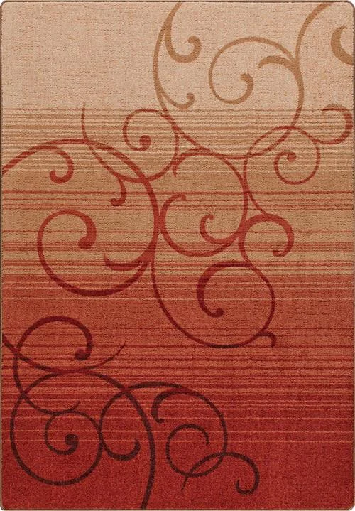 carpet for contemporary loft spaces -Whispering Wind-Festival  Red