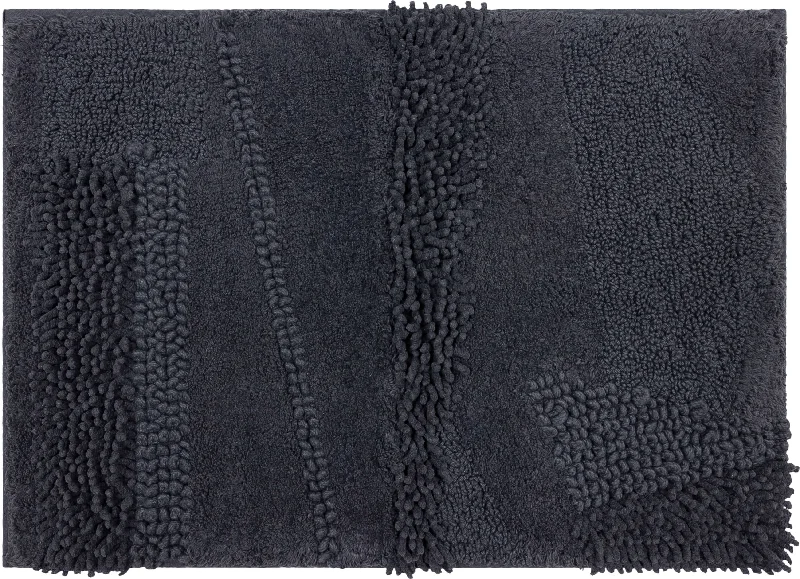 thick shaggy carpet for cozy lounges -Composition Charcoal