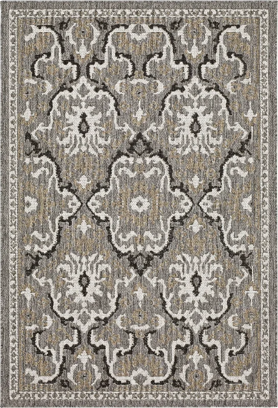 stylish carpet for small apartments -Casual Oushak Taupe