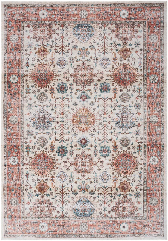 Persian carpet vs Afghan carpet -Nourison Fulton FUL12 Beige/Multi Area Rug