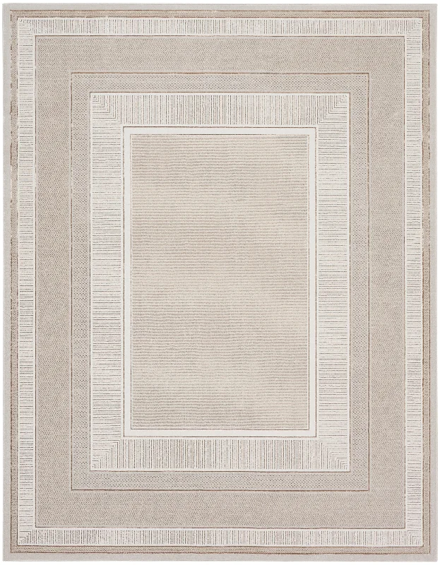 dark color carpet ideas -Nourison Glitz GLZ07 Ivory Area Rug