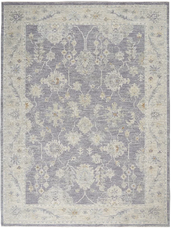 eco-conscious carpet with hemp fiber reinforcement -Nourison Infinite IFT03 Charcoal Area Rug