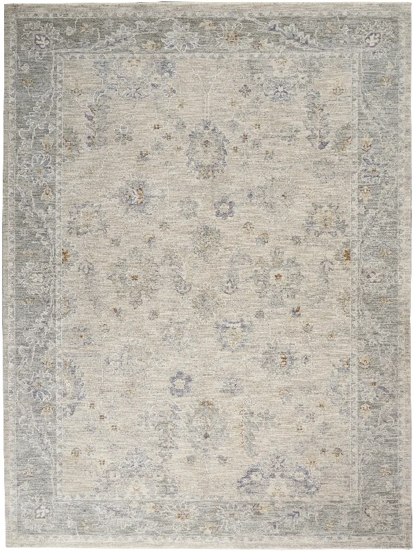 durable carpet with enhanced dirt-repellent fibers -Nourison Infinite IFT03 Lt Grey Area Rug