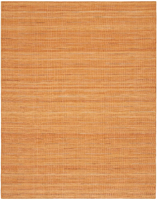 stain-resistant carpet for family rooms -Nourison Interweave IWV01 Orange Area Rug