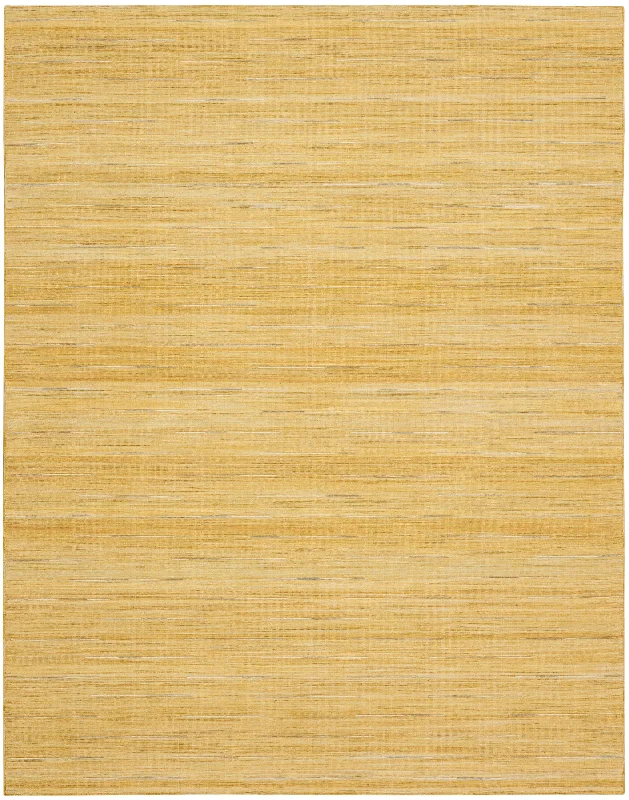 modern carpet with metallic accents -Nourison Interweave IWV01 Yellow Area Rug