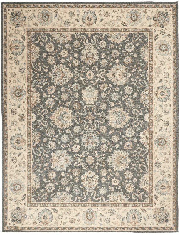 hotel quality carpet ideas -Nourison Living Treasures LI16 Grey/Ivory Area Rug