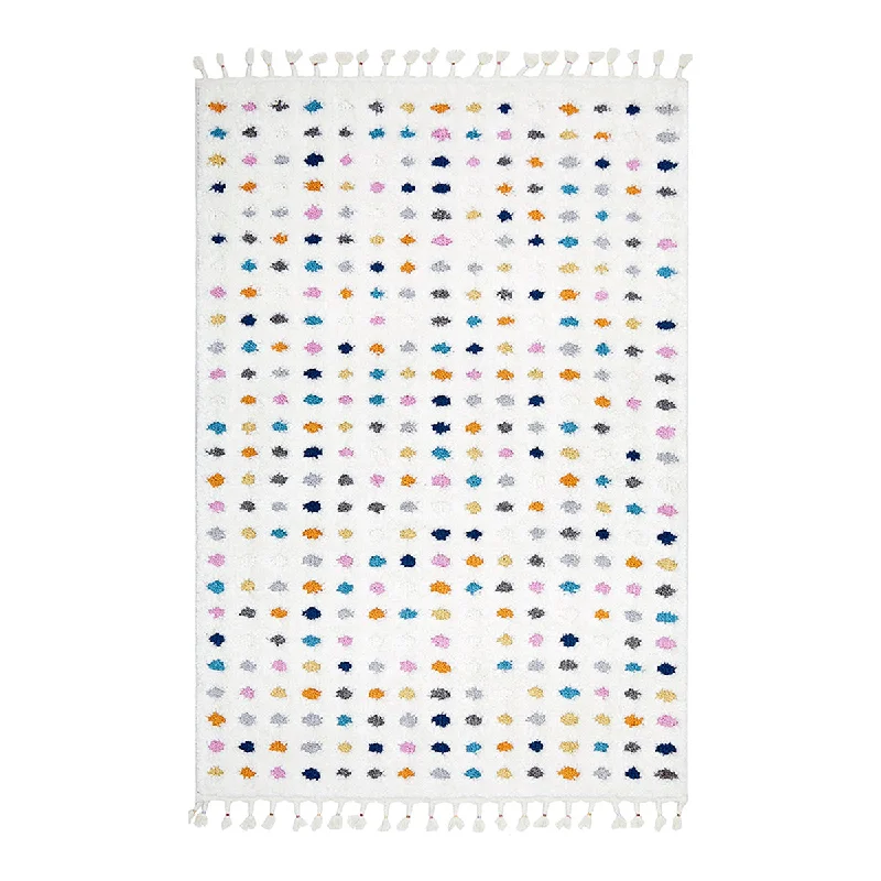 modern carpet with soft pastel tones -Amsterdam Polka Rug (Multi)