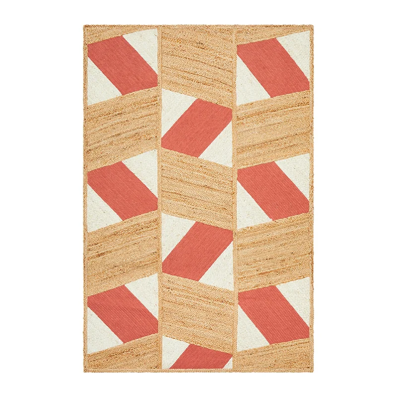 stain-resistant carpet for living rooms -Parade 111 Rug (Coral)