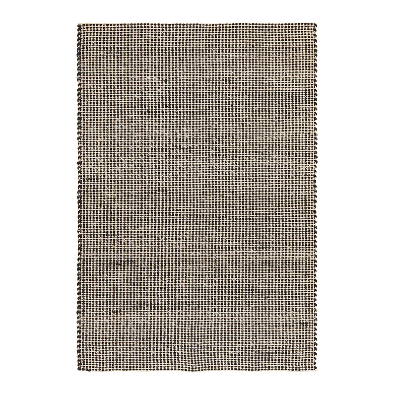 budget-friendly carpet with designer look -Skandi 300 Rug (Black)