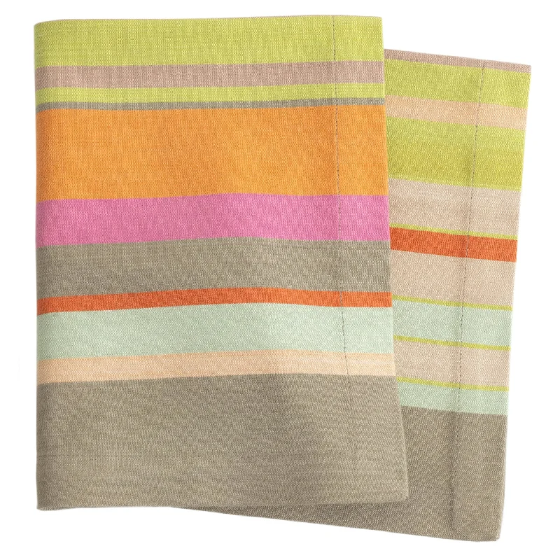 designer carpet for upscale homes -Stone Soup Stripe Napkin Set of 4