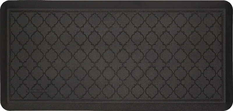 layered carpet decor trend -Tempur-Pedic Ultra Comfort Lattice Raven