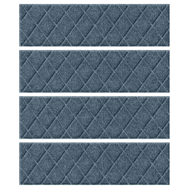 carpet for luxury penthouses -WaterHog Argyle 8.5"x30" Indoor/Outdoor Stair Treads Set/4 - 8.5x30