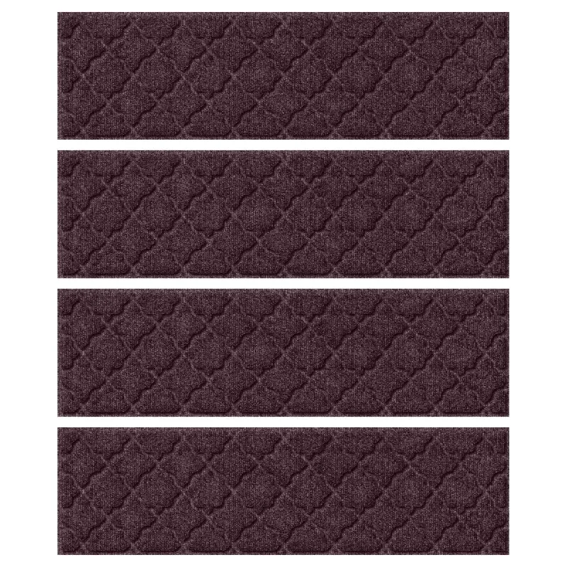 thick carpet with high-density wool fibers -WaterHog Cordova 8.5"x30" Indoor/Outdoor Stair Treads Set/4 - 8.5x30