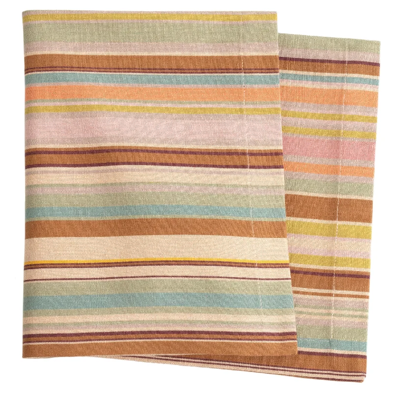 wool blend carpet for softness -Zanzibar Stripe Napkin Set of 4