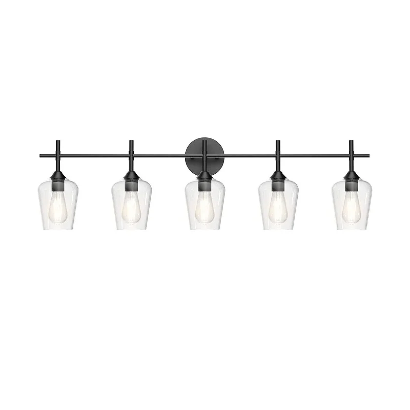 5-Light Black Wall Sconces