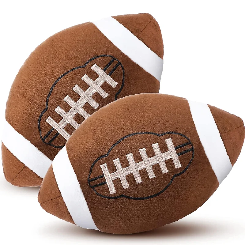 Pillow with large surface-2 Pcs Plush Basketball Baseball Football Rugby Pillow Soft Fluffy Sports St