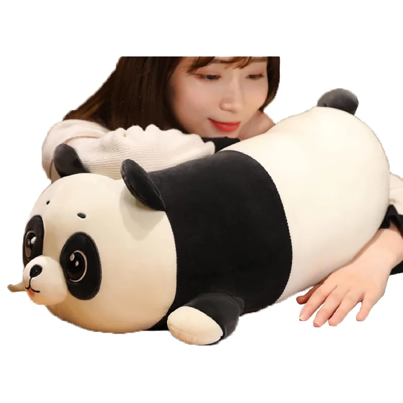 Pillow with removable cover-20 Inch Plush Panda Stuffed Animal Panda Hugging Pillow Sleeping Cuddly Panda