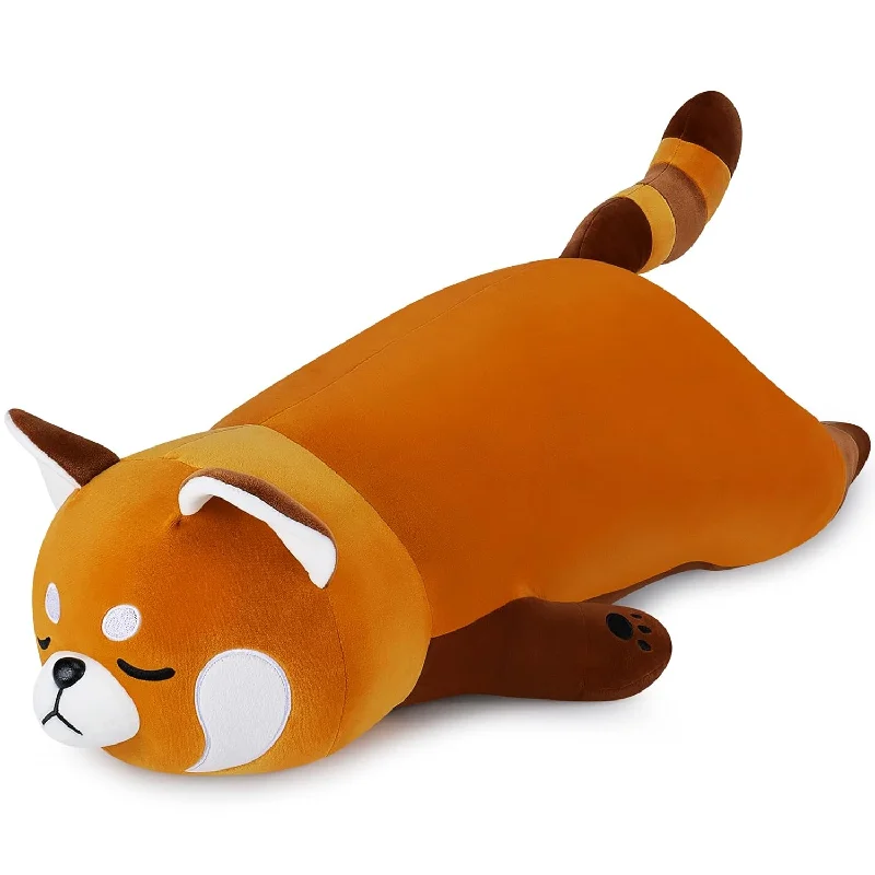 Pillow with gel foam-30'' Giant Red Panda Plush Stuffed Animal Red Panda Plush Pillow Plushies,