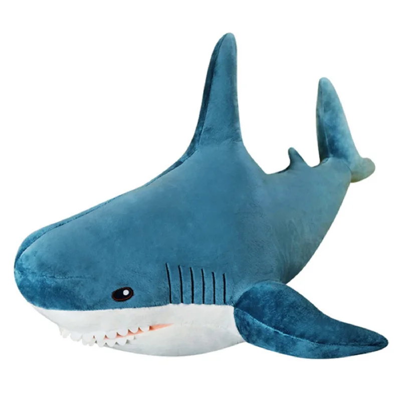 Pillow with local craftsmanship-31 Inch Xl 15% Giant Shark Stuffed Animals,Chubbier Shark Pillow Soft Shark