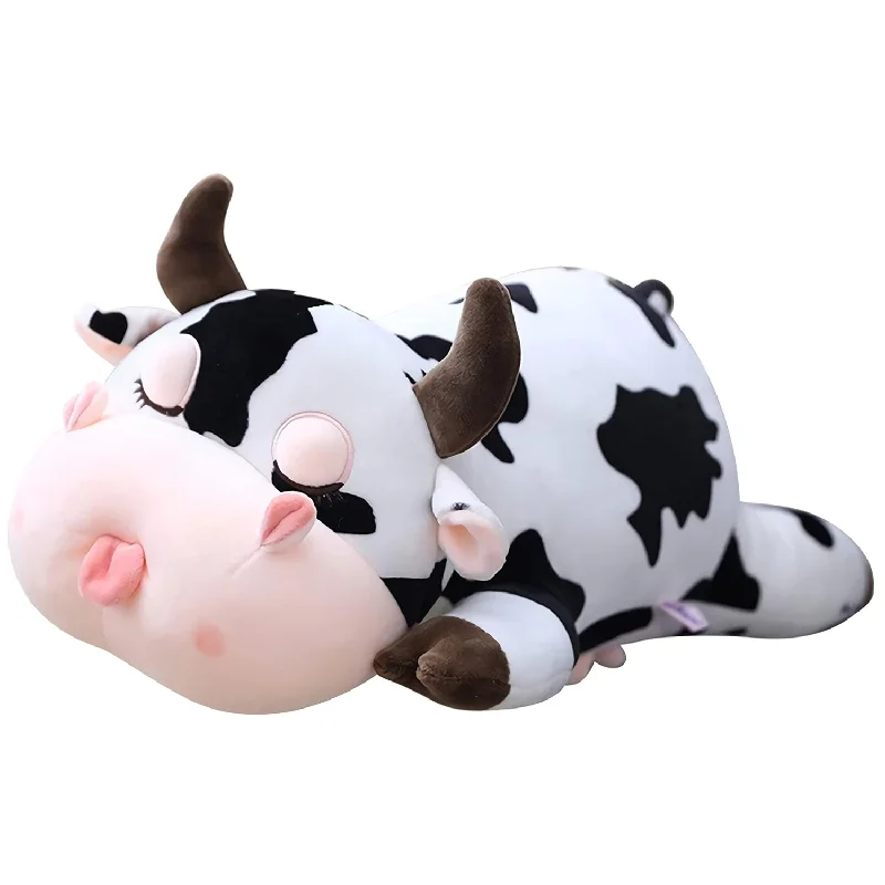 Pillow with rustic charm-Cow Stuffed Animals, Soft Pillow Plush Toys Gifts For Kids, Throw Sleeping Pil