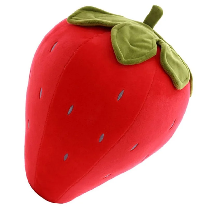 Pillow with popular picks-Cute Fruit Kids Pillow Stuffed Strawberry Plush Pillows Super Soft Girls Pi