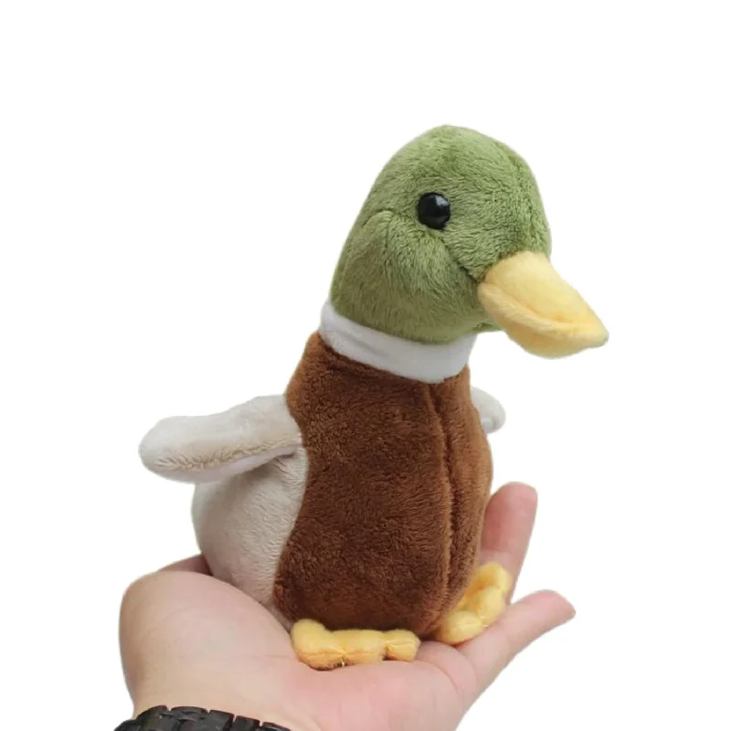 Pillow with British classic-Cute Mallard Duck Plush Stuffed Animal Pillow Toys Lifelike Green Duck Stuf