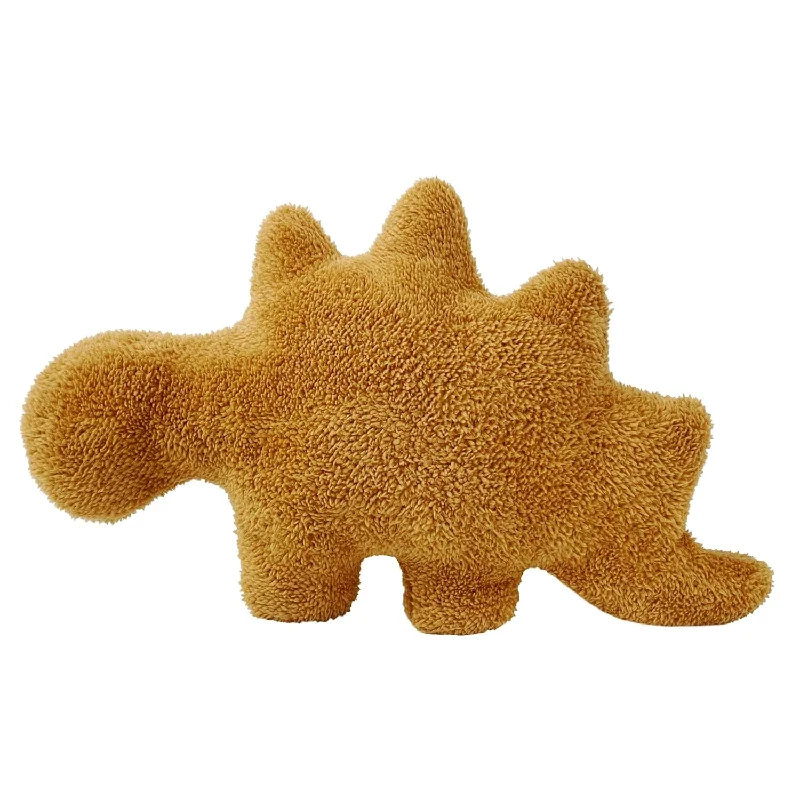 Pillow with round comfort-Dino Nugget Pillow, Stegosaurus 18 Inch Soft Dinosaur Chicken Nuggets Pillo